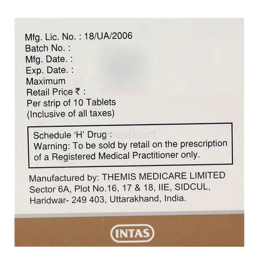 tolperitas d tablet 10's